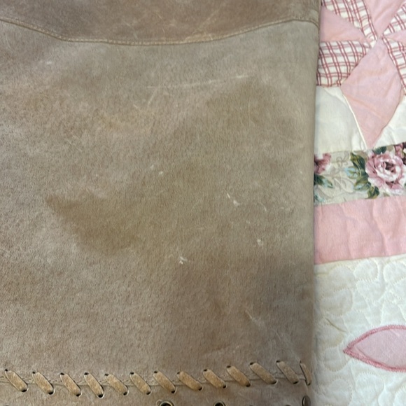 Newport News Leather Fringe and Grommet shawl - Picture 16 of 16